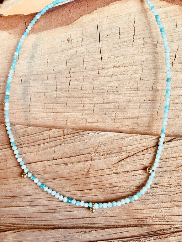 Shaded Amazonite necklace