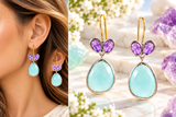 Tear drop earrings