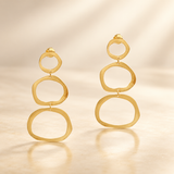 3 circles earring