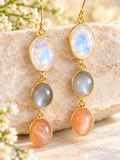 'Moonstone Family' earrings