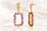 amethyst earring