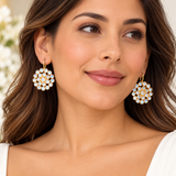 rainbow moonstone earrings