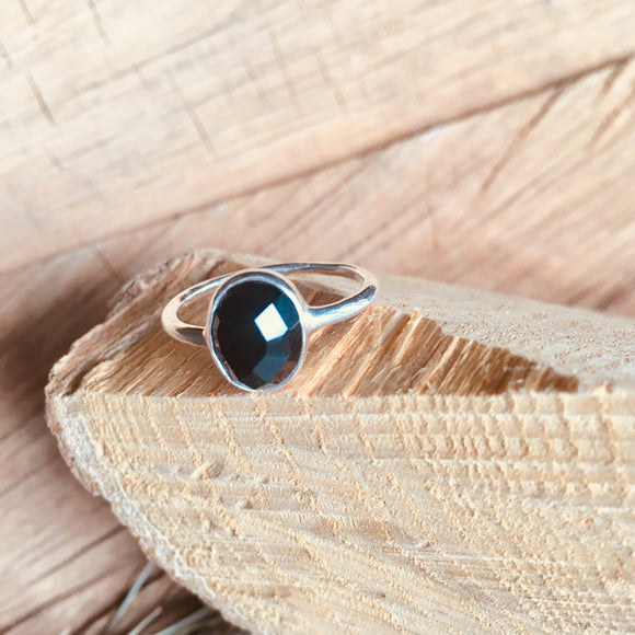 Sterling Silver Black Tourmaline Ring | Gemstone Rings | Made In Earth -  Made In Earth US